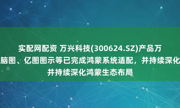 实配网配资 万兴科技(300624.SZ)产品万兴喵影、亿图脑图、亿图图示等已完成鸿蒙系统适配，并持续深化鸿蒙生态布局