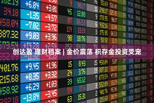 创达盈 理财档案 | 金价震荡 积存金投资受宠